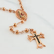 Rosario Virgen De Guadalupe 13.35 g / 40 cm / 4mm-5 mm Oro Rosa 18K