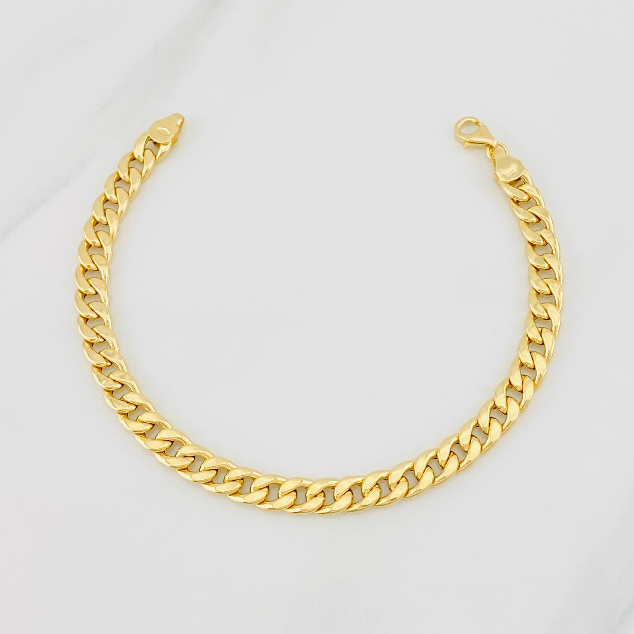 Pulso Cubano 3.5g / 18cm / 5.9mm Oro Amarillo 18K