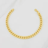 Pulso Cubano 3.4g / 18cm / 5.9mm Oro Amarillo 18K