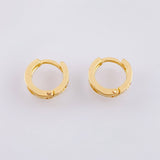 Candongas Carril 1.3gr / 1cm / Oro Amarillo 18K