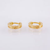 Candongas Carril 1.3gr / 1cm / Oro Amarillo 18K