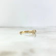 Anillo Solitario Triple 1.75gr / T8 / Circones Blancos Oro Amarillo *
