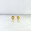 Topos Corazón Bordado 0.6gr / 5mm Silueta Oro Amarillo 18K