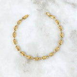 Pulso Rustico Tornillo 4gr / 20.5cm / 4.1mm Liso Oro Amarillo 18K