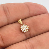 Dije Flor De Loto 1.1gr / 1.4cm-Oro Amarillo 18K +