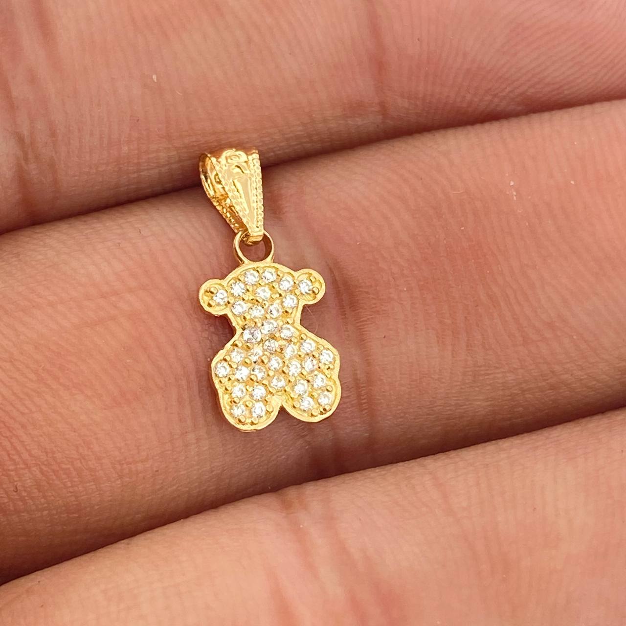 Dije Oso TS 0.65gr / 1.8cm-Oro Amarillo 18K %