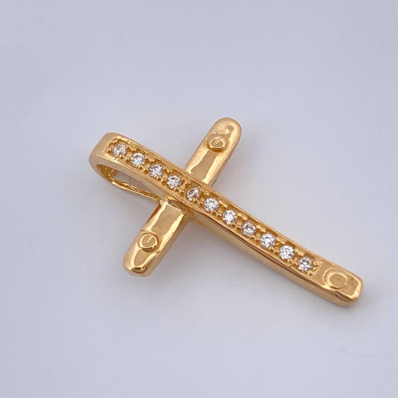 Dije Cruz Clavo 1.35gr / 2.3cm / Oro Amarillo 18K %