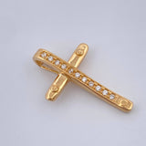 Dije Cruz Clavo 1.35gr / 1.4cm-Oro Amarillo 18K +