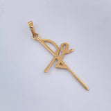 Dije Cruz Fe 0.95gr / 3.9cm-Oro Amarillo 18K +