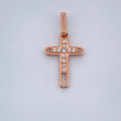 Dije Cruz 0.6gr / 1.9cm-Oro Rosa 18K +