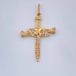 Dije Cruz Clavo 2.15gr / 3.4cm-Oro Amarillo 18K +