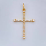 Dije Cruz 1.05gr / 3.3cm-Oro Amarillo 18K +