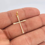 Dije Cruz 1.05gr / 3.3cm-Oro Amarillo 18K +