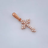 Dije Cruz Gotica 1gr / 1.3cm-Oro Rosa 18K +