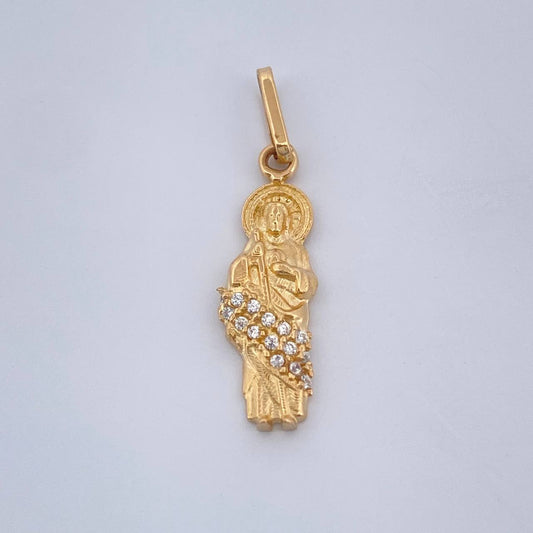 Dije San Judas Tadeo 1.25gr / 2.5cm-Oro Amarillo 18K +