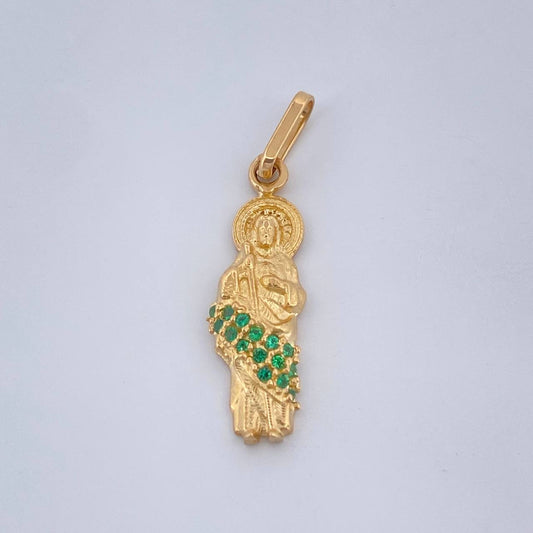 Dije San Judas Tadeo 1.25gr / 2.5cm-Oro Amarillo 18K +