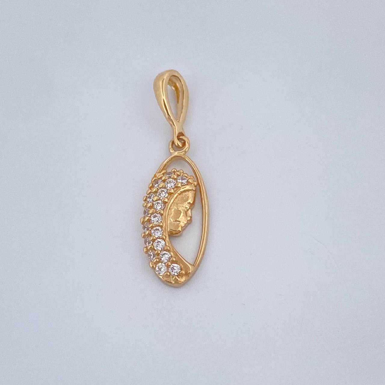 Dije Virgen Maria 0.55gr / 2cm-Oro Amarillo 18K %