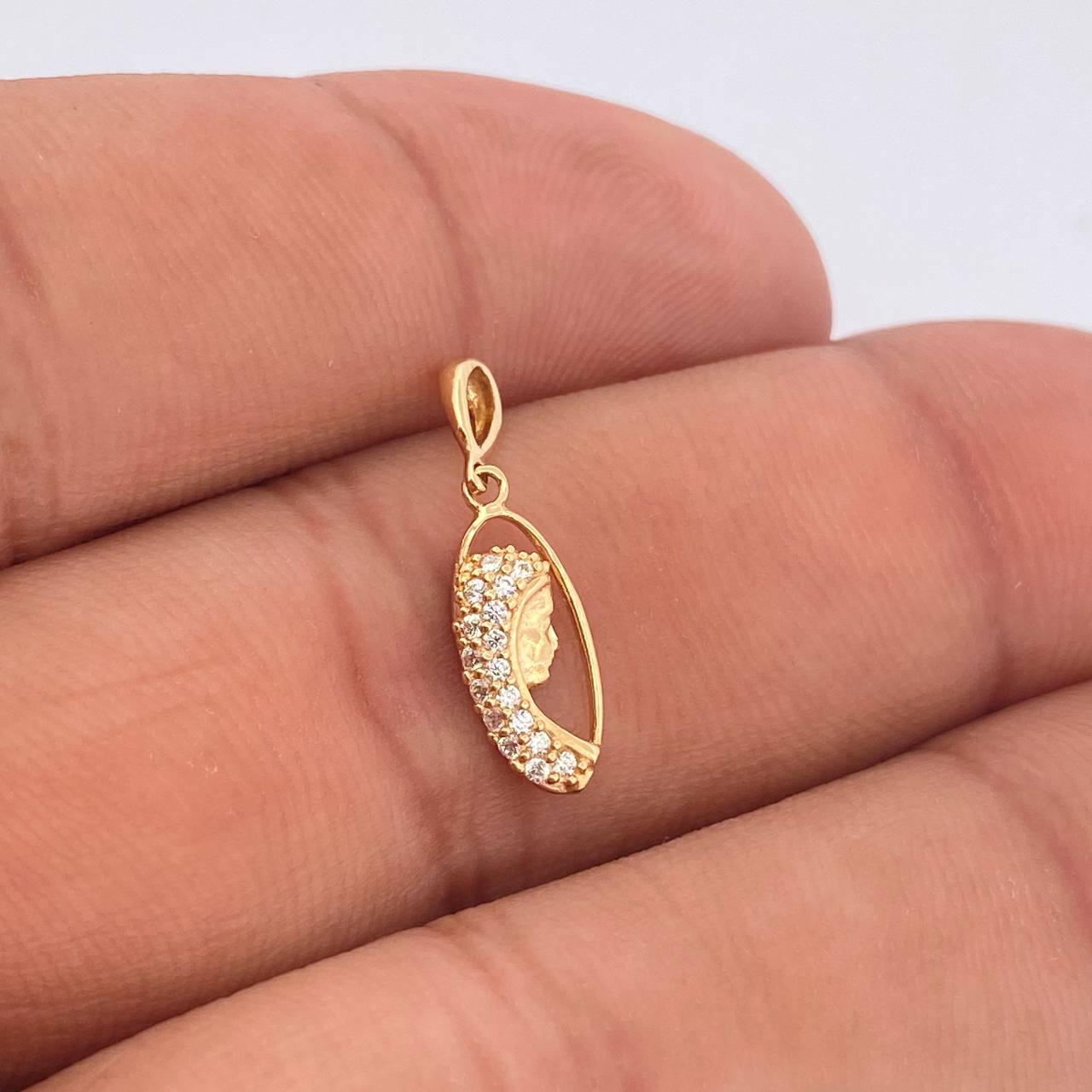 Dije Virgen Maria 0.65gr / 2cm-Oro Amarillo 18K +