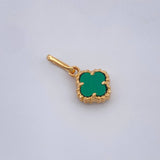 Dije Trebol 0.75gr / 1.7cm-Oro Amarillo 18K +