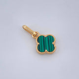 Dije Trebol 0.95gr / 1.7cm-Oro Amarillo 18K +