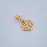 Dije Corazon Tupido 0.6gr / 1.7cm-Oro Amarillo 18K %