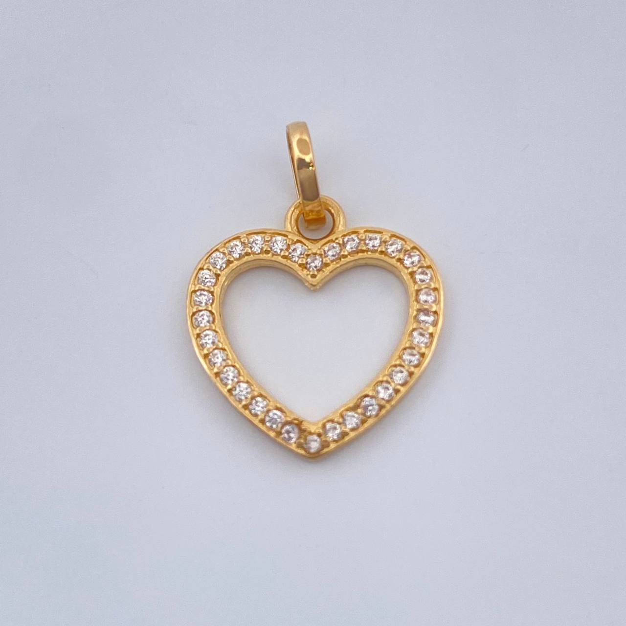 Dije Silueta Corazon 0.95gr / 1.8cm-Oro Amarillo 18K %