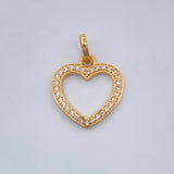 Dije Silueta Corazon 0.95gr / 1.8cm-Oro Amarillo 18K %