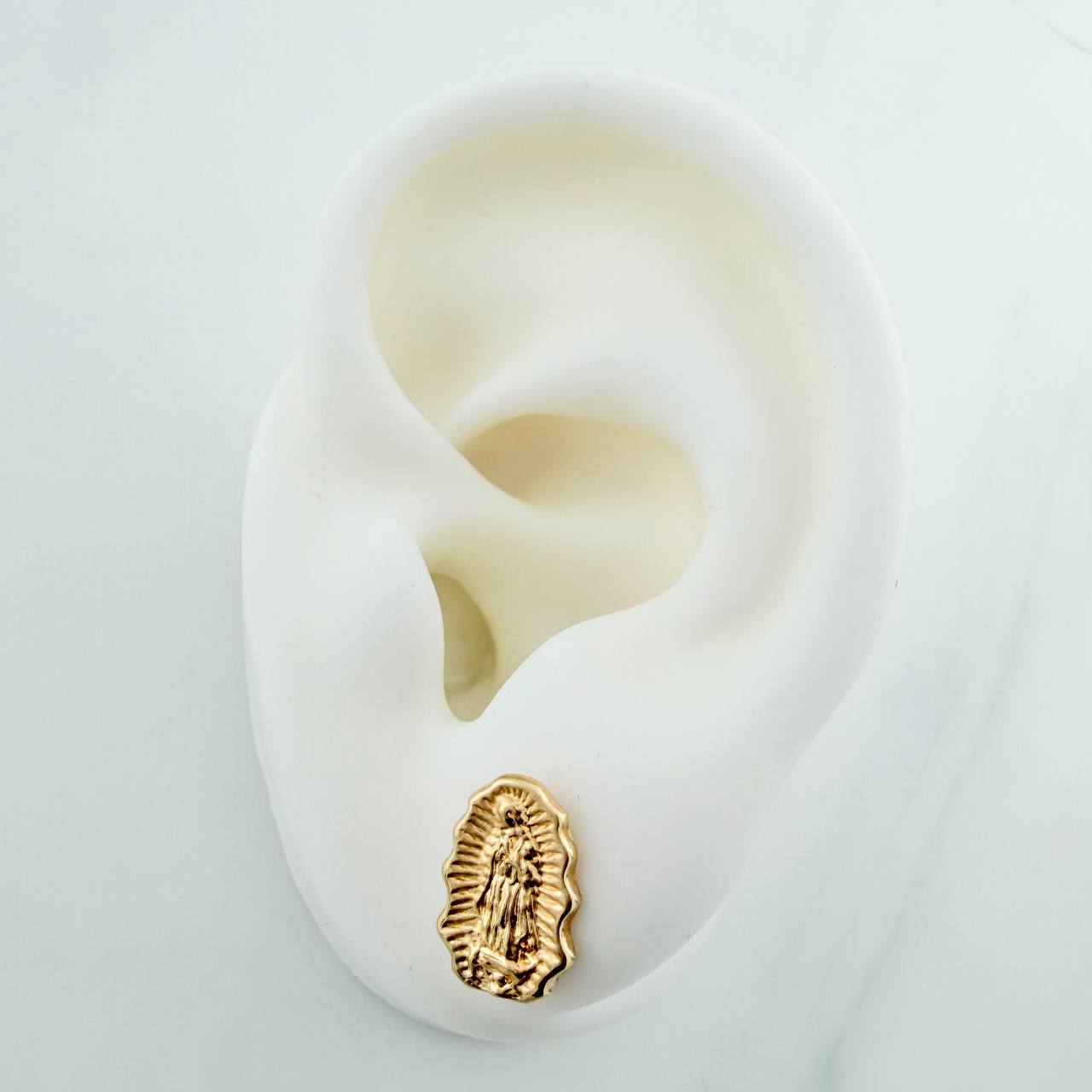 Topos Virgen Guadalupe 1.05gr / 11.95mm Oro Amarillo 18K &