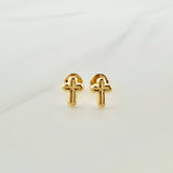 Topos Cruz 0.55gr / 7.37mm Oro Amarillo 18K &