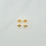 Topos Cruz 0.55gr / 7.37mm Oro Amarillo 18K &