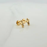 Topos Cruz 0.55gr / 7.98mm Oro Amarillo 18K %