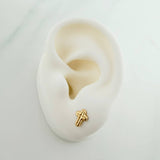 Topos Cruz 0.55gr / 7.37mm Oro Amarillo 18K &