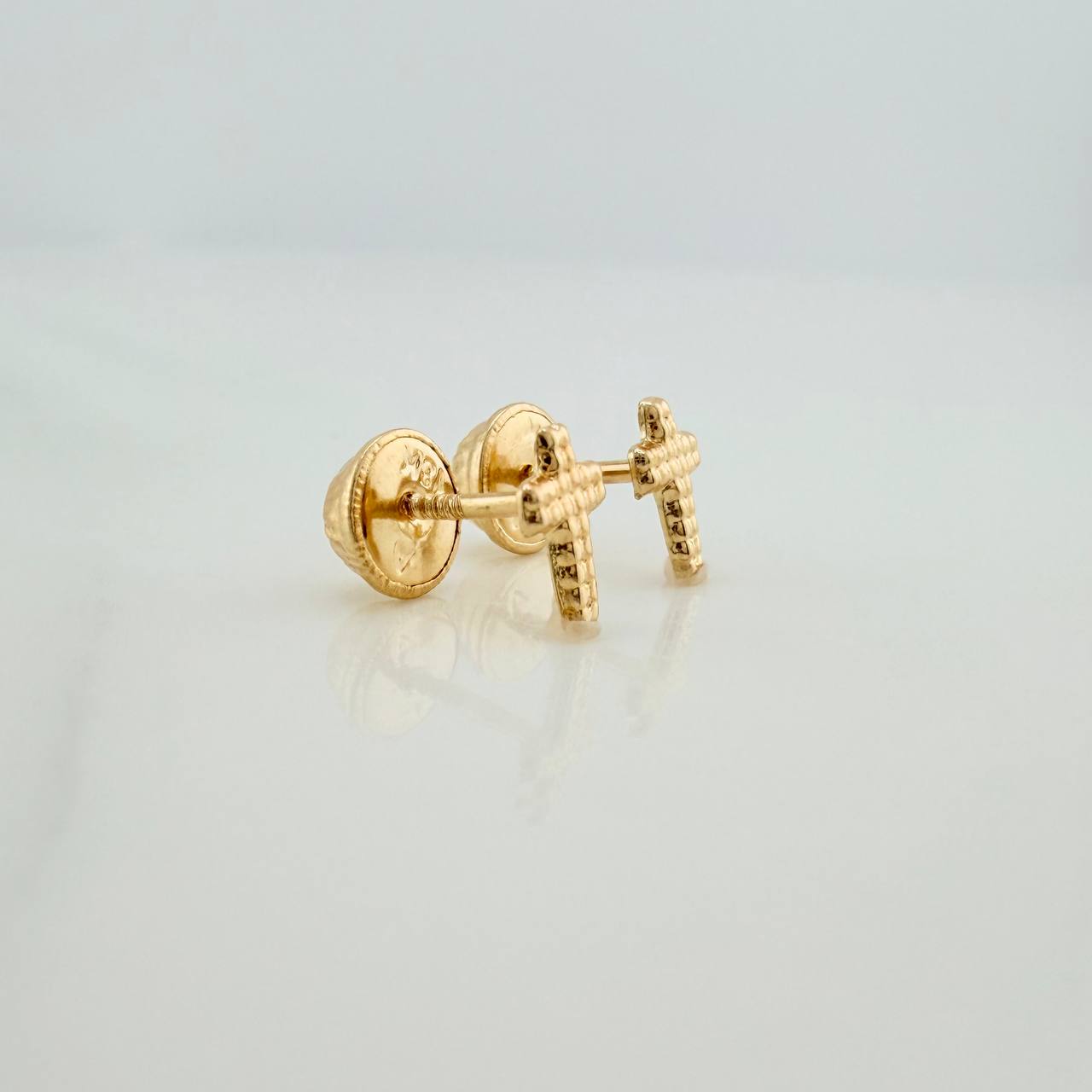 Topos Cruz 0.45gr / Relieve Oro Amarillo &