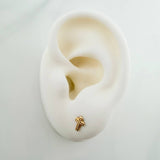 Topos Cruz 0.45gr / Relieve Oro Amarillo &