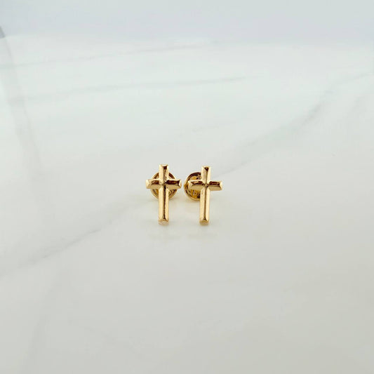 Topos Cruz 0.55gr / Delgada Oro Amarillo &