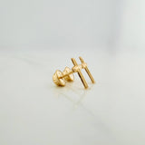 Topos Cruz 0.55gr / Delgada Oro Amarillo &