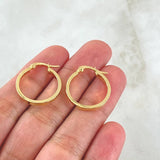 Candongas Diani 1.5gr / 2.1cm / Oro Amarillo 18K ©