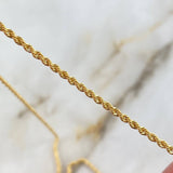 Cadena Lazo 3.65gr / 60cm / 2.1mm Oro Amarillo +3
