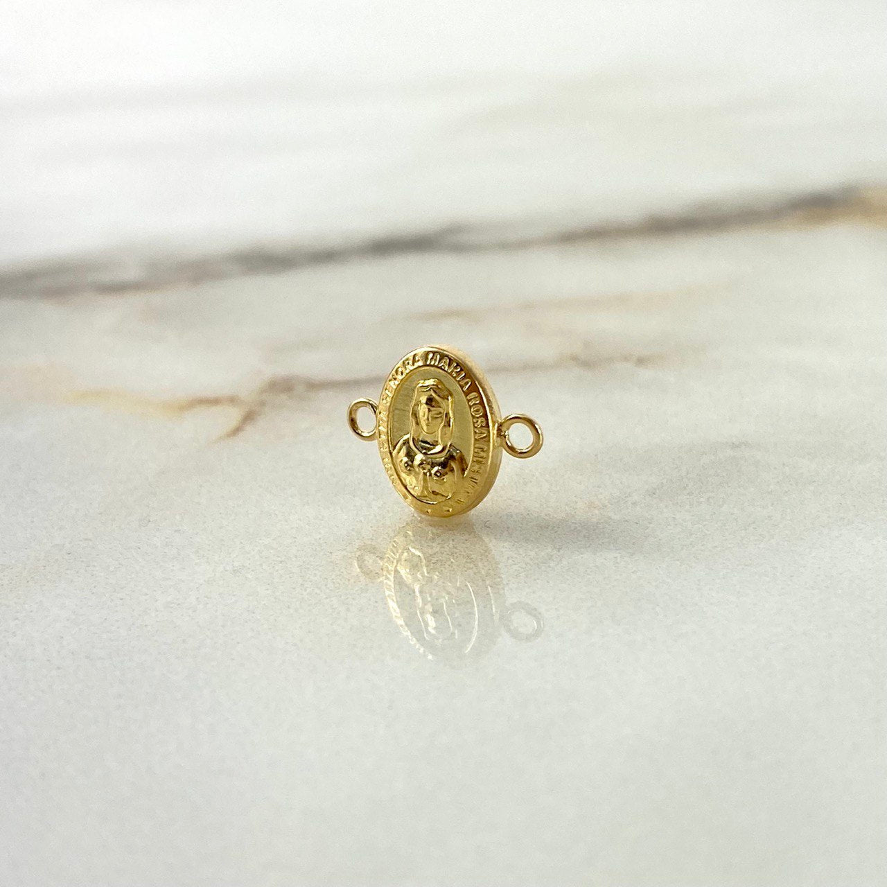 Herraje Rosa Mística 0.35gr / 1.3cm Oro Amarillo