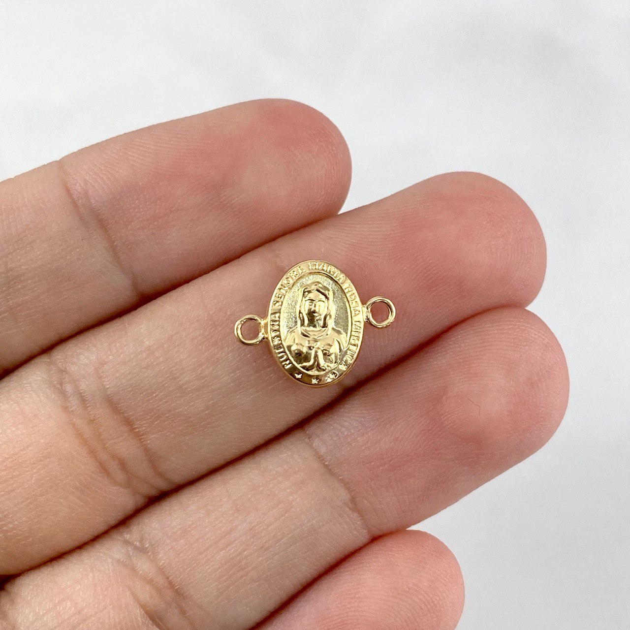 Herraje Rosa Mística 0.35gr / 1.3cm Oro Amarillo