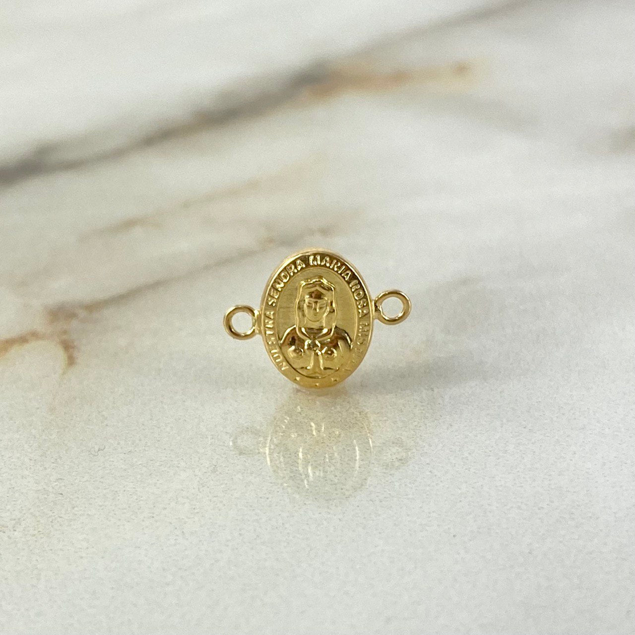Herraje Rosa Mística 0.35gr / 1.3cm Oro Amarillo