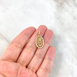 Dije Virgen de Guadalupe 2.4gr / 1.6cm / Circones Blancos-Verdes-Fucsias Oro Amarillo *