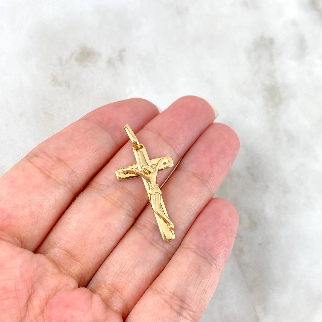 Dije Cruz Cristo 3.1gr / 3.5cm / Oro Amarillo *