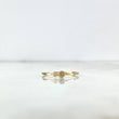 Anillo Dos Puntos 0.9gr / T7 / Oro Amarillo *