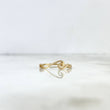 Anillo Olas 1gr / T7 1/2 / Oro Amarillo