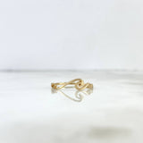 Anillo Olas 1gr / T7 1/2 / Oro Amarillo