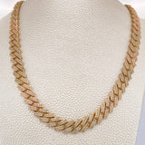Cadena Cubana 74.2gr / 61.3cm / 8mm Oro Amarillo 18K +