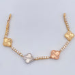 Pulso Tennis Trebol 11.45gr / 17.4cm / 2.44mm Tres Oros 18K +