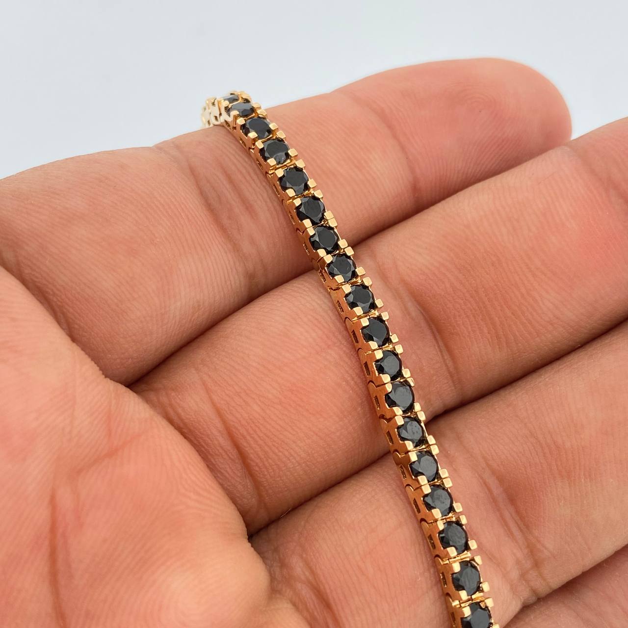 Pulso Tennis 13gr / 18.2cm / 3mm Oro Amarillo 18K +