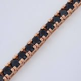 Pulso Tennis 13.45gr / 17.9cm / 3mm Oro Rosa 18K %